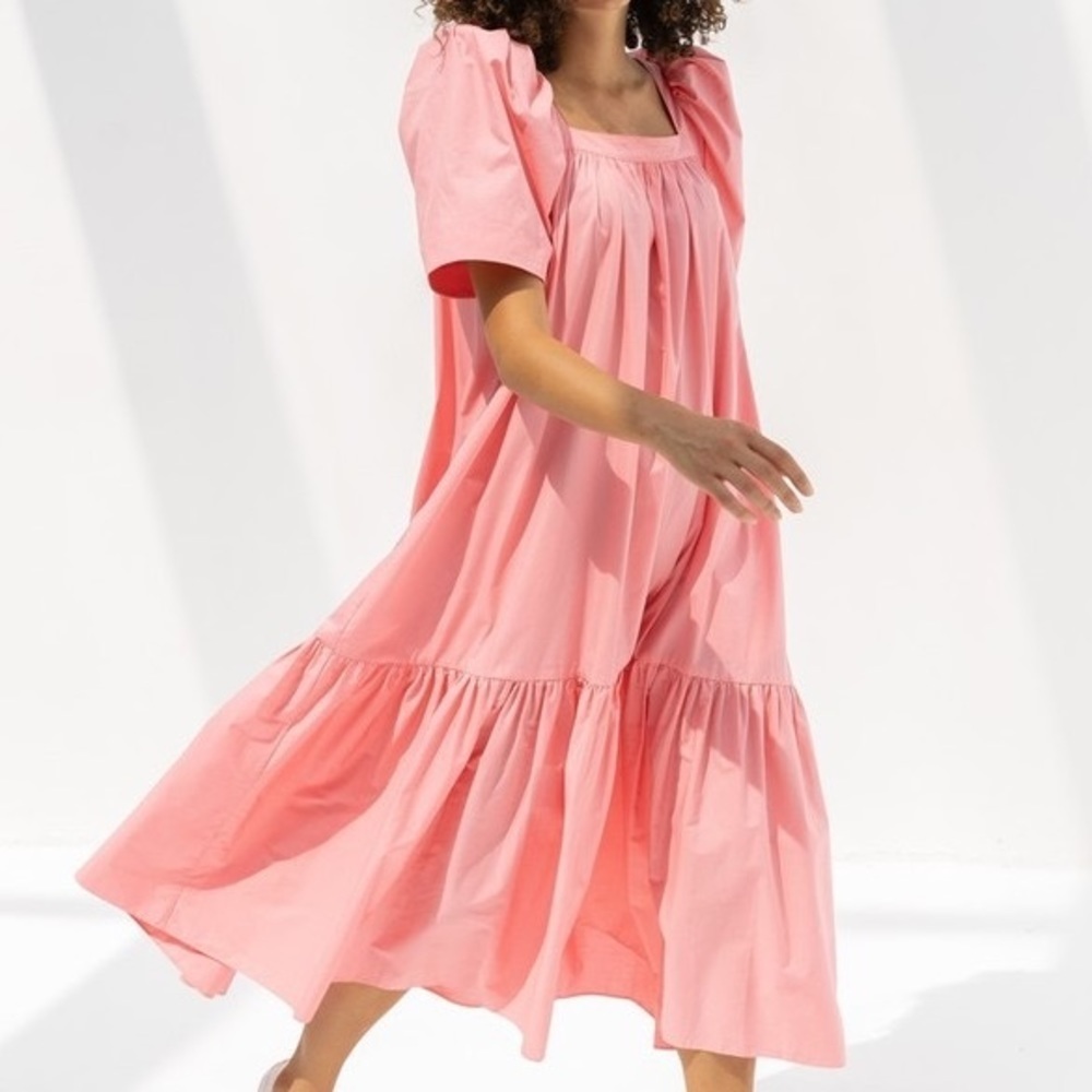 Mr. Larkin‎ Dress Ode Midi Belted Sz M - Picture 2 of 10